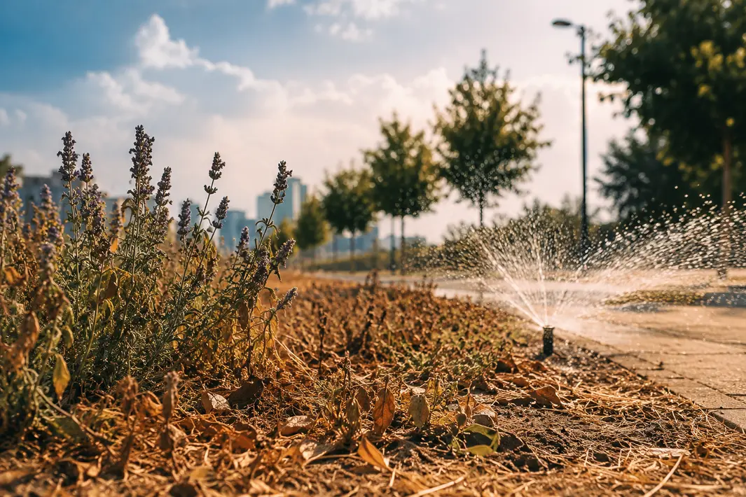 Beperkingen in het gebruik van water voor openbaar groen door droogte